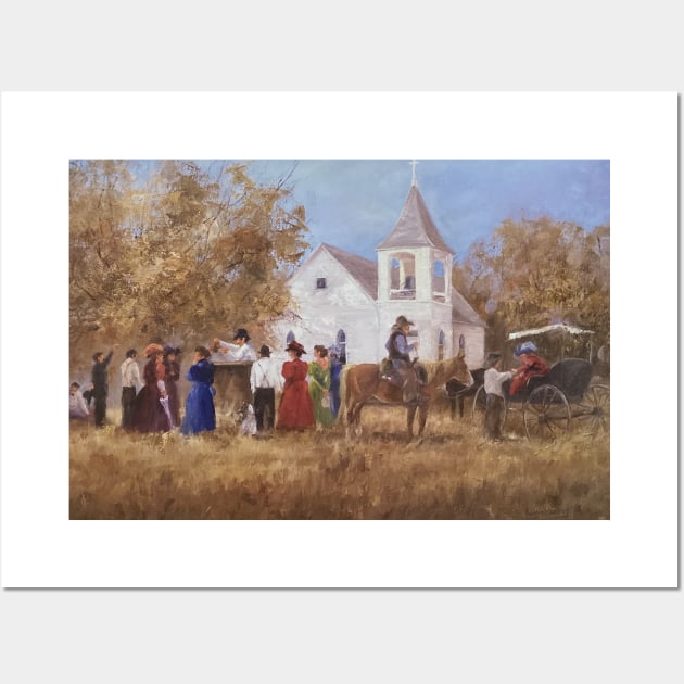 Box Supper At The Church Oil on Canvas Wall Art by Gallery Digitals